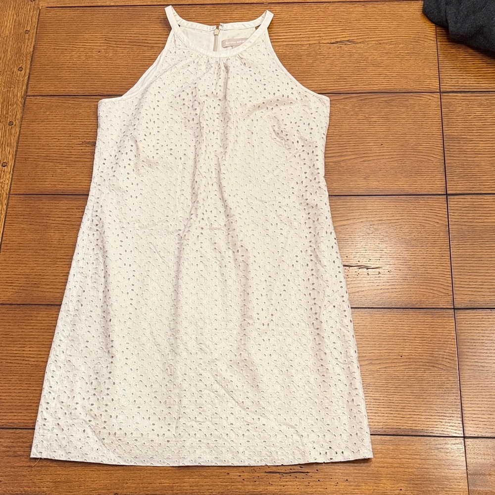 Banana Republic Cream Eyelet Dress